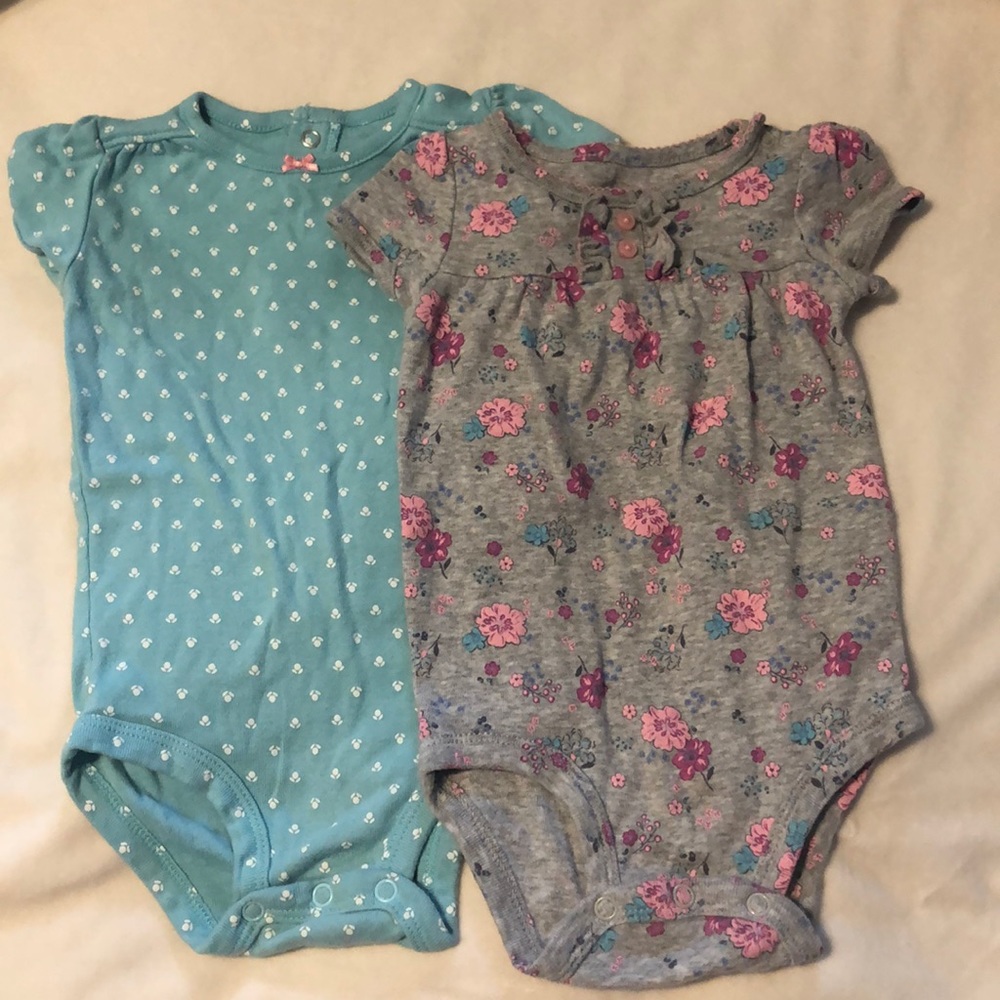 Two carters brand onesies